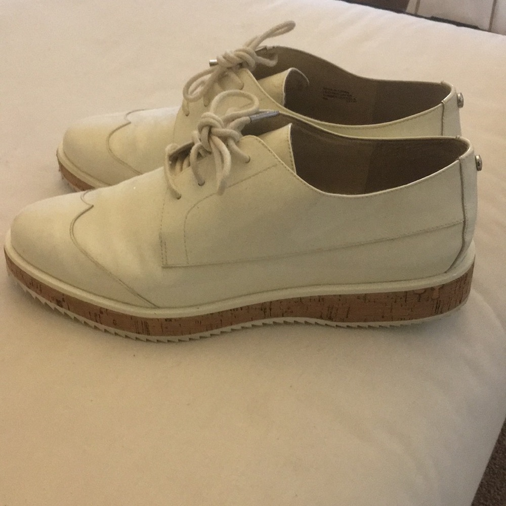 Michael Kors cork platform loafers